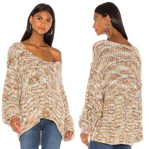 Free People Highland Slouchy Space Knit Sweater